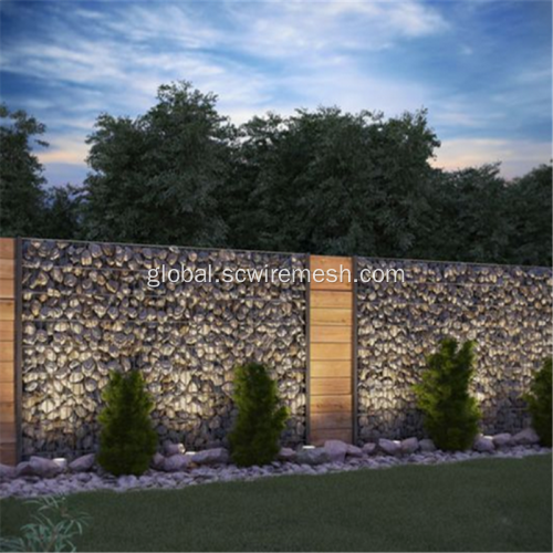 Gabion Box Mesh Galvanized Gabion Basket Garden Wall Fence Factory